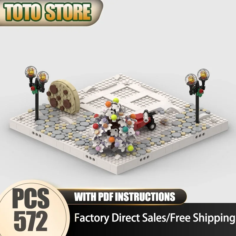 Moc Building Bricks Festive Gingerbread House - Winter Village Model Technology Blocks Christmas Set DIY Toy Construstion Gifts