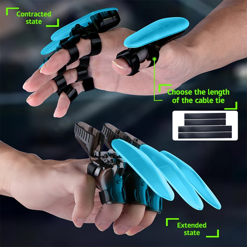 Creative Retractable Wolf Claws Luminous Mechanical Claws Funny Wear Retractable Plastic Claws Fingers Antistress Festival Gift