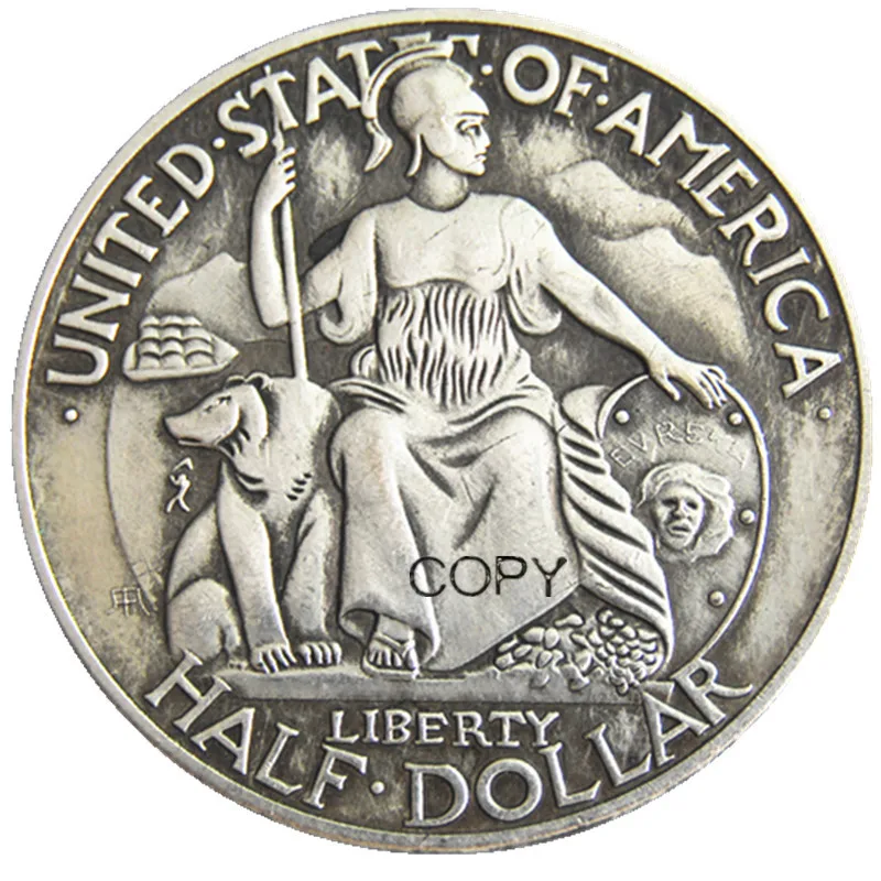 USA 1935-1936D San Diego Commemorative Half Dollar Silver Plated Copy Coin