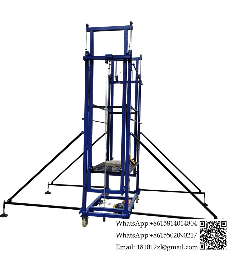 Elevator electric lifting scaffold mobile telescopic folding lifting platform home decoration multi-functional hoist load 500kg