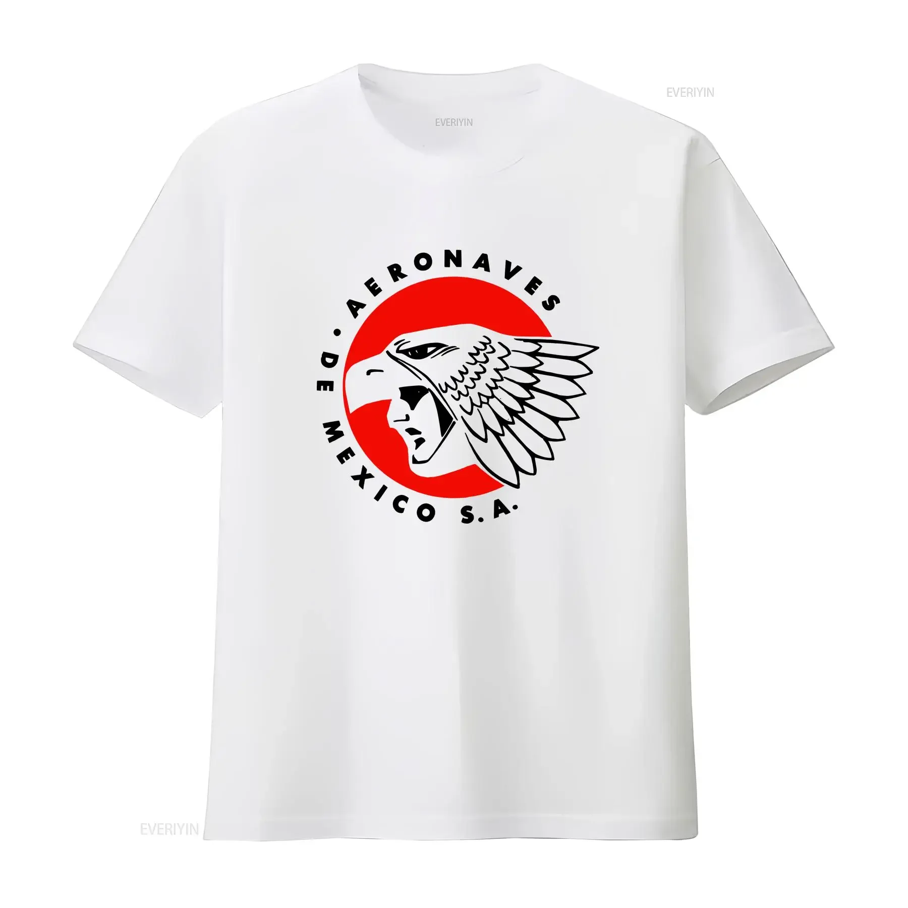 Aeronaves De Mexico T-Shirt Retro Luftfahrt Fluggesellschaft Südamerika Aeromexico W197 Vintage gewaschen Unisex Stilvoll Atmungsaktiv