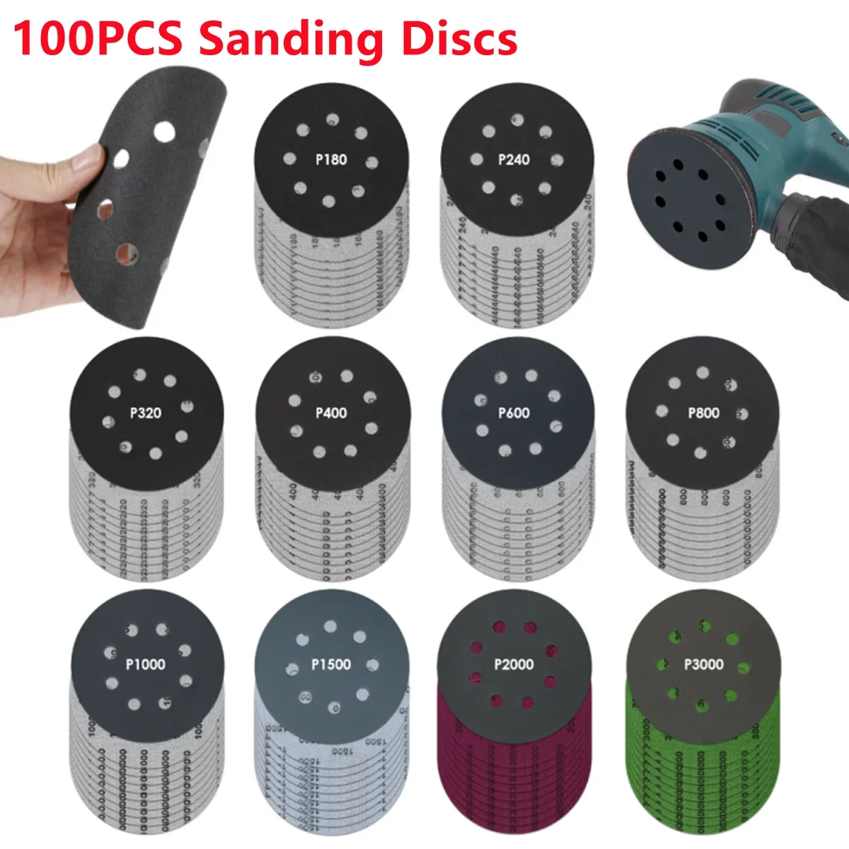8-hole-125mm-sandpaper-woodworking-metal-grinding-disc-abrasive-polishing-tool-180-3000-grit-sanding-discs-dremel-accessories