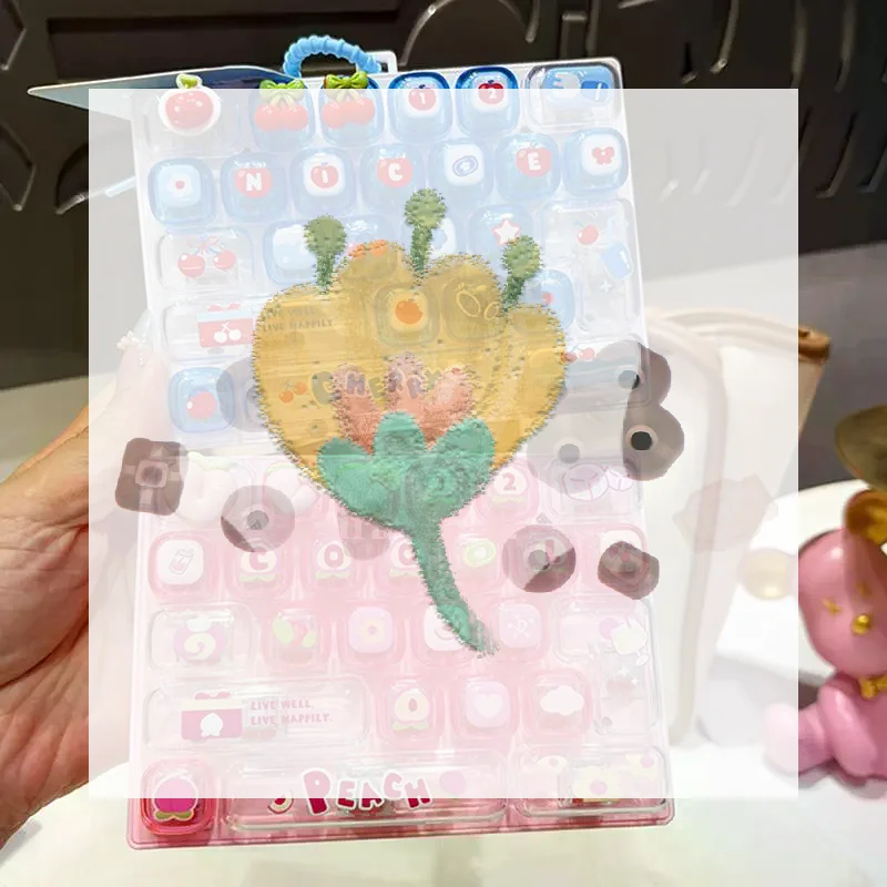 Cute Kawaii 3D Cartoon Keycaps With Cherry Peach Themes And Soft Touch Finish Perfect For Mechanical Keyboard Gaming Decoration