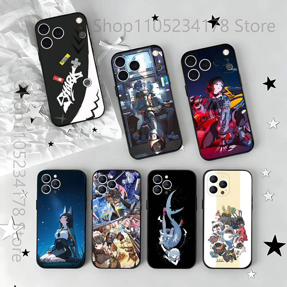 

Phone Case For iPhone 17,16,15,14,13,12,11,Pro,Max,Plus,E,Air,Mini Z-Zenless Zone Zero Black Shockproof Funda Cover