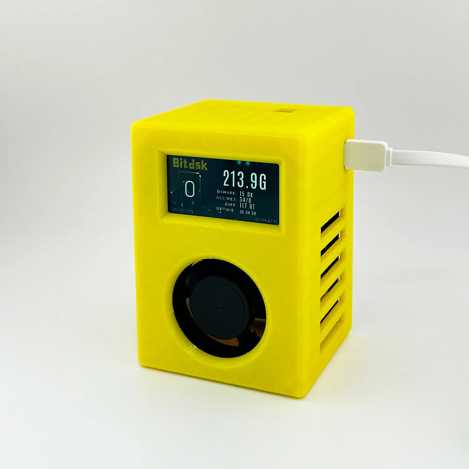 Bitdsk D12 200Gh/S BM1397 Bitcoin ASIC BTC Miner Solo หวย Miner US/EU/UK/AU/BR ปลั๊ก Type-C PD power