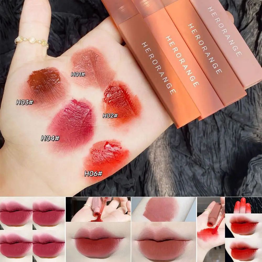 

Non-stick Cup Mud Matte Velvet Mist Lipstick Waterproof Pseudo Natural Lip Gloss Color Development Long-lasting Nude Lip Glaze