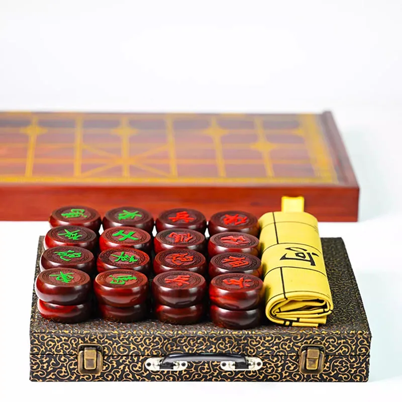 

Social Pieces Chinese Chess Family Wooden Travel Vintage Outdoor Chinese Chess Games Xadrez Tabuleiro Jogo Game Accessories