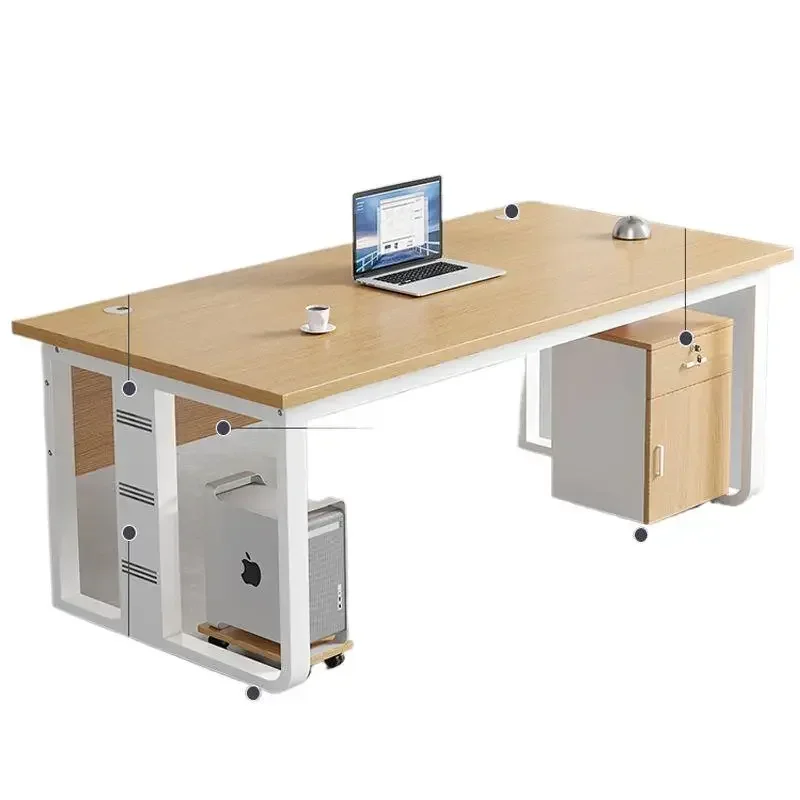 

Single computer desk office commercial simple modern thickened boss desk