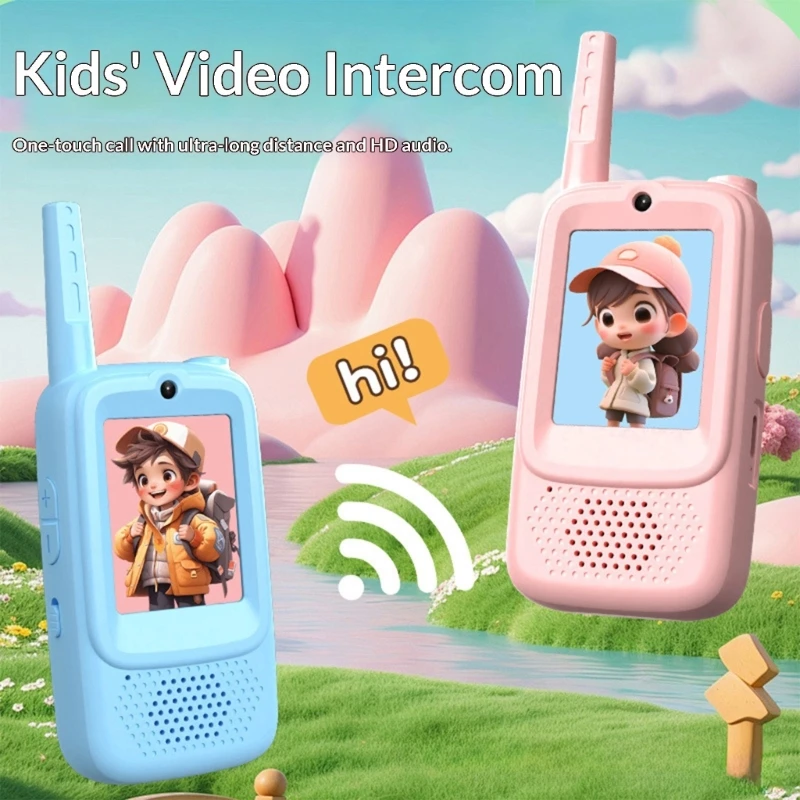 Set 2 onmiddellijke videocommunicatieapparaten voor kinderen binnengebruik tot 500 m Uitgebreid 15UB
