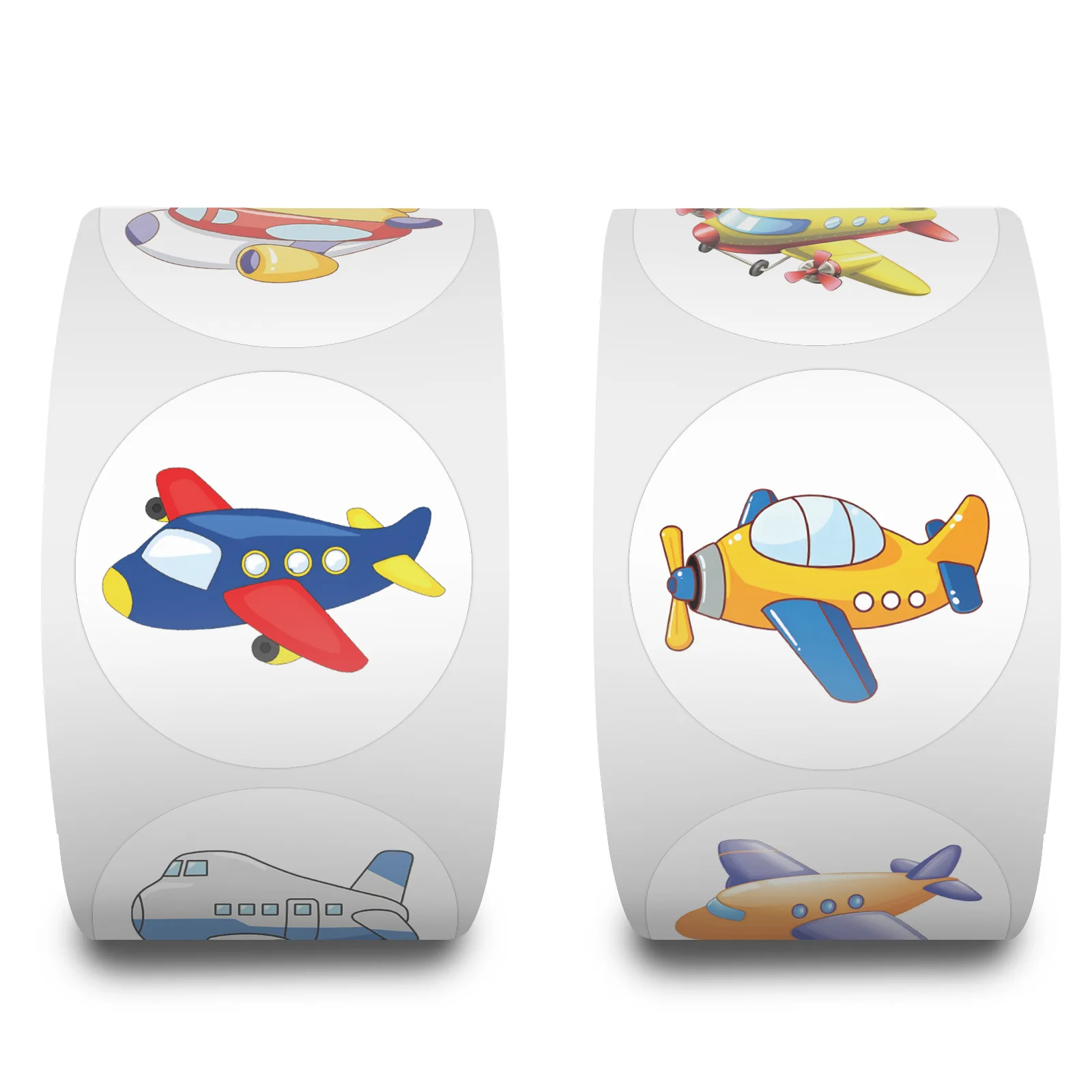 Round Airplane Sticker Kids Birthday Gifts Classroom Teacher Rewards Supplies Airplane Birthday Decorations Sticker