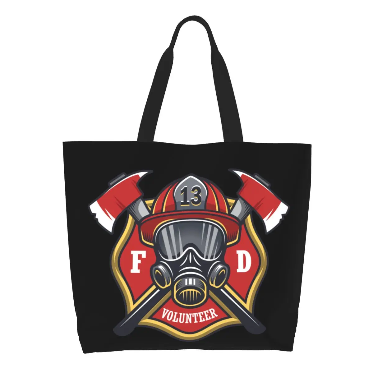 personalizado-kawaii-bombeiro-cranio-sacola-de-compras-reutilizavel-bombeiro-resgate-compras-lona-ombro-shopper-saco