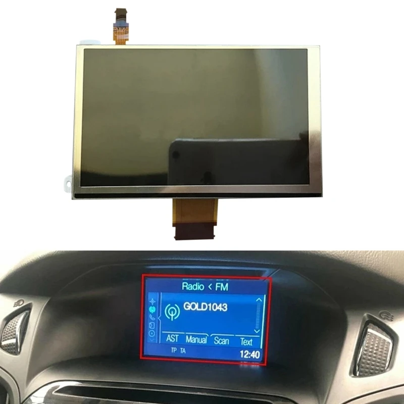 Imagem -02 - Display de Navegação Lcd para Ford Fiesta Focus Kuga Ranger Transit C-max Gk2t E1bt Bm5t Em5t F1bt 18b955 Baixo Mfd Baixo