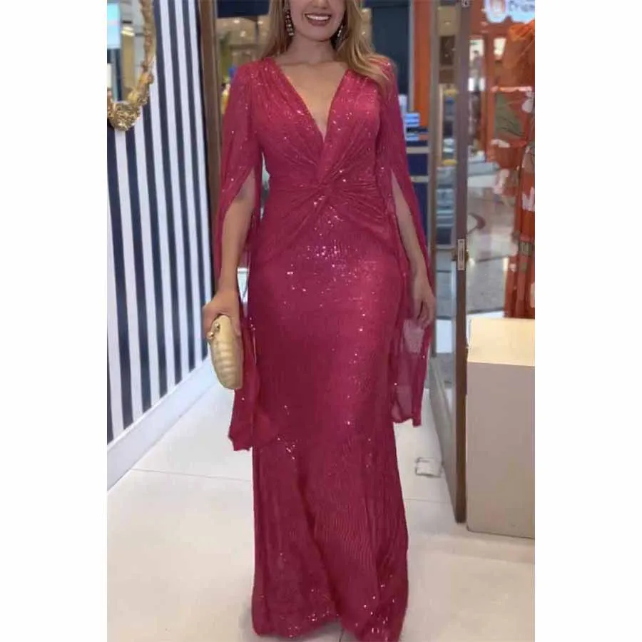 2023 Autumn and Winter New Women\'s Fashion and Temperament Party Sequins Personalized Dress Casual Loose Sexy Dress