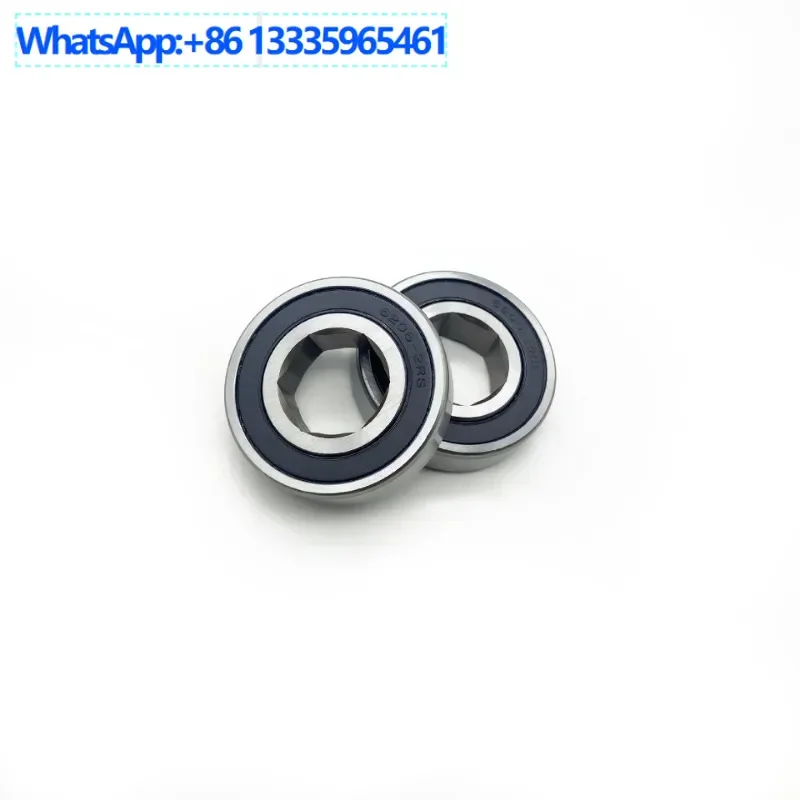 

20PCS 6206 six-hole deep groove ball bearing, maintenance-free agricultural machinery bearing six-hole rubber seal iron seal