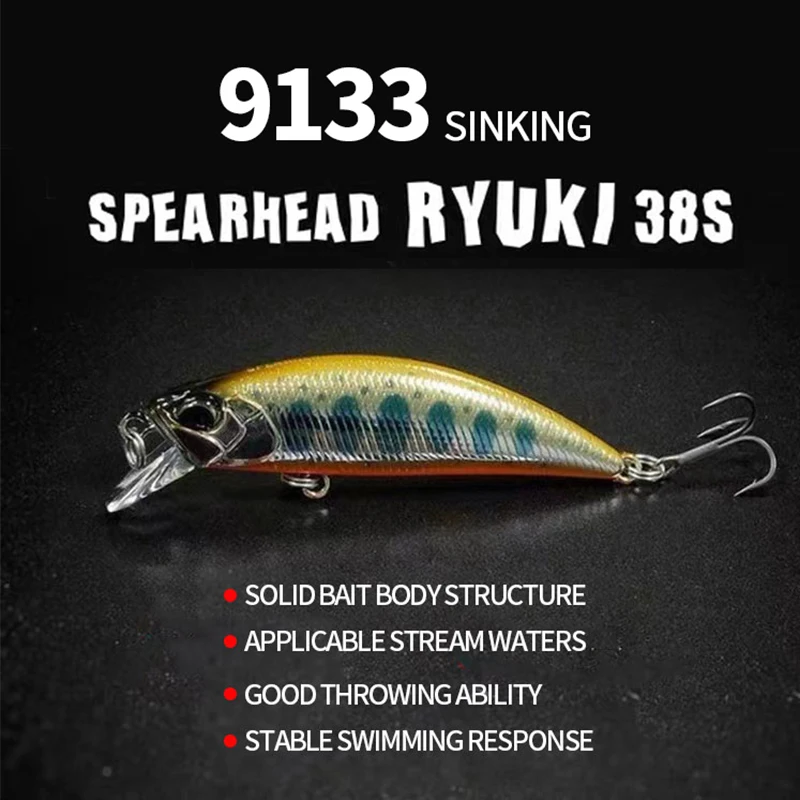 1PCS  Fishing Lure Quality Minnow Lure 3D Eyes Plastic Hard Bait Pesca38mm 3.2g Artificial Jig Wobblers Crankbait Fishing Bait