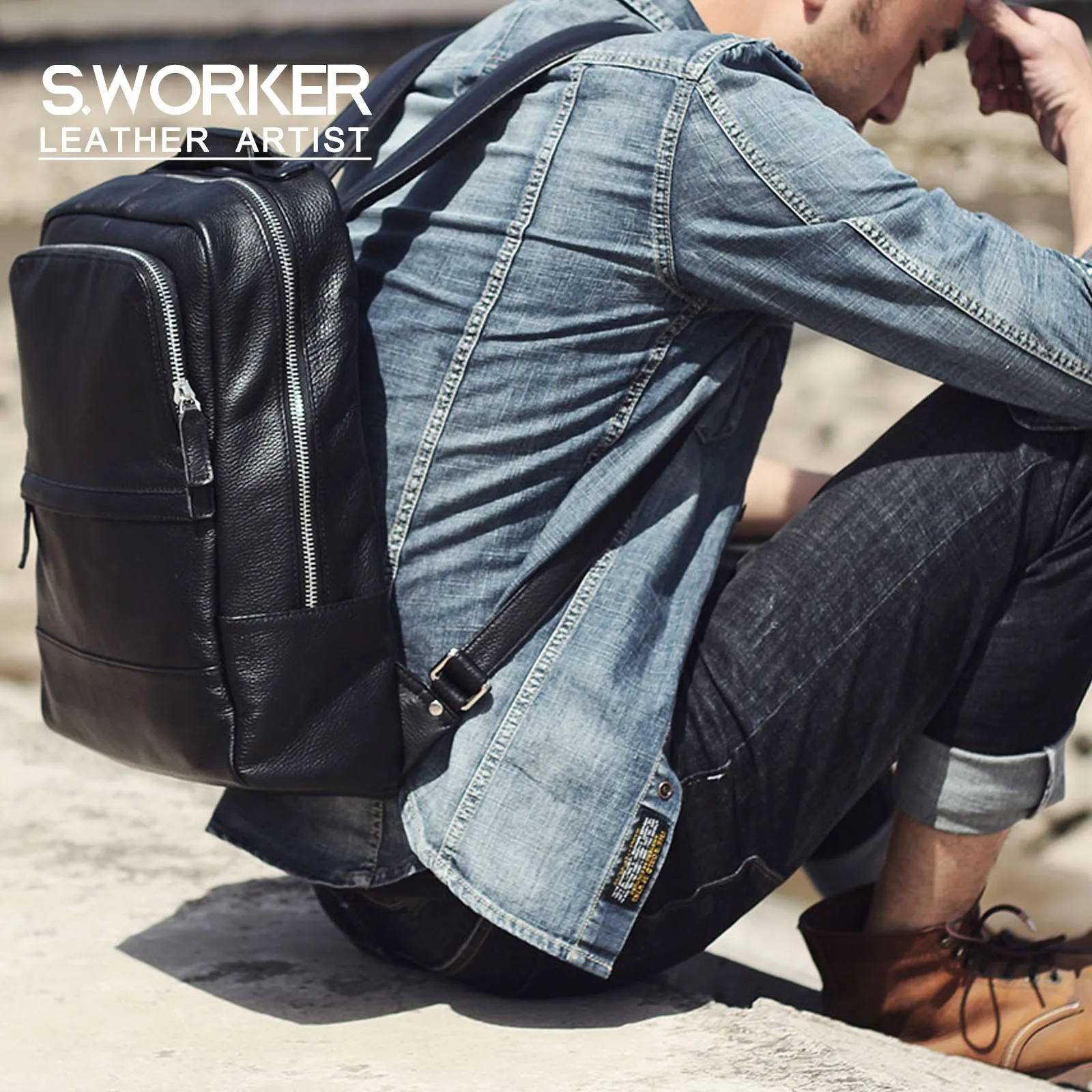 asos marketplace leather backpack RLH3414 Alison Vintage Vegan Leather Mini Backpack combines style and practicality in a compact ASOS DESIGN leather backpack in