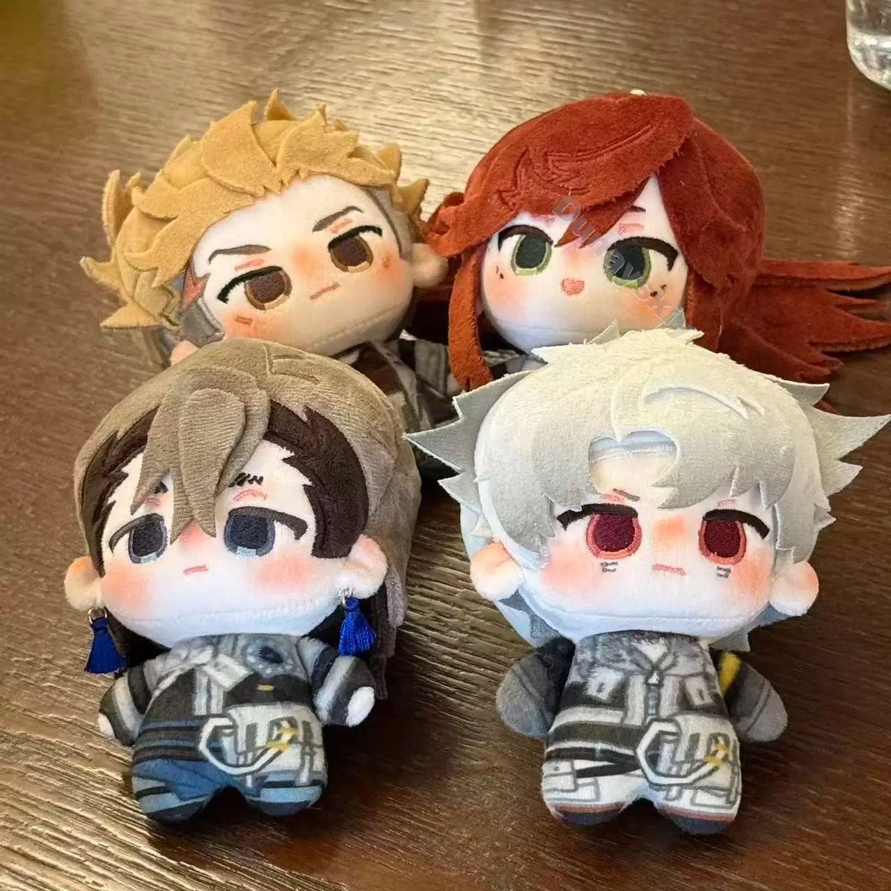 Gachiakuta Fan‑Made 10cm Cotton Nunu‑style Short Body Zanka Enjin Rudo Riyo Cute Chibi Mini Plush Keychain Pendant Halloween