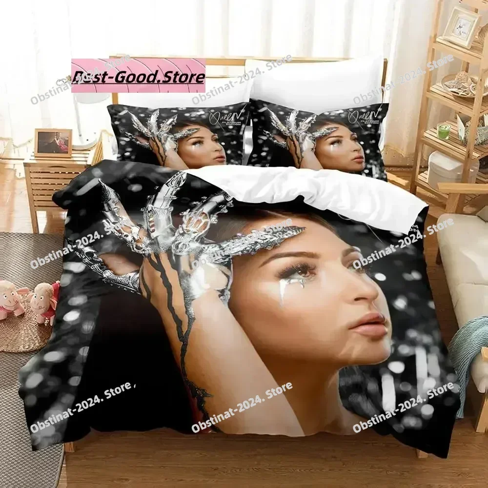

Eva Queen Bedding Set Printed Bed Set With Pillowcase Duvet Cover Soft Single Double Queen Super King Size Single Twin Bedroom