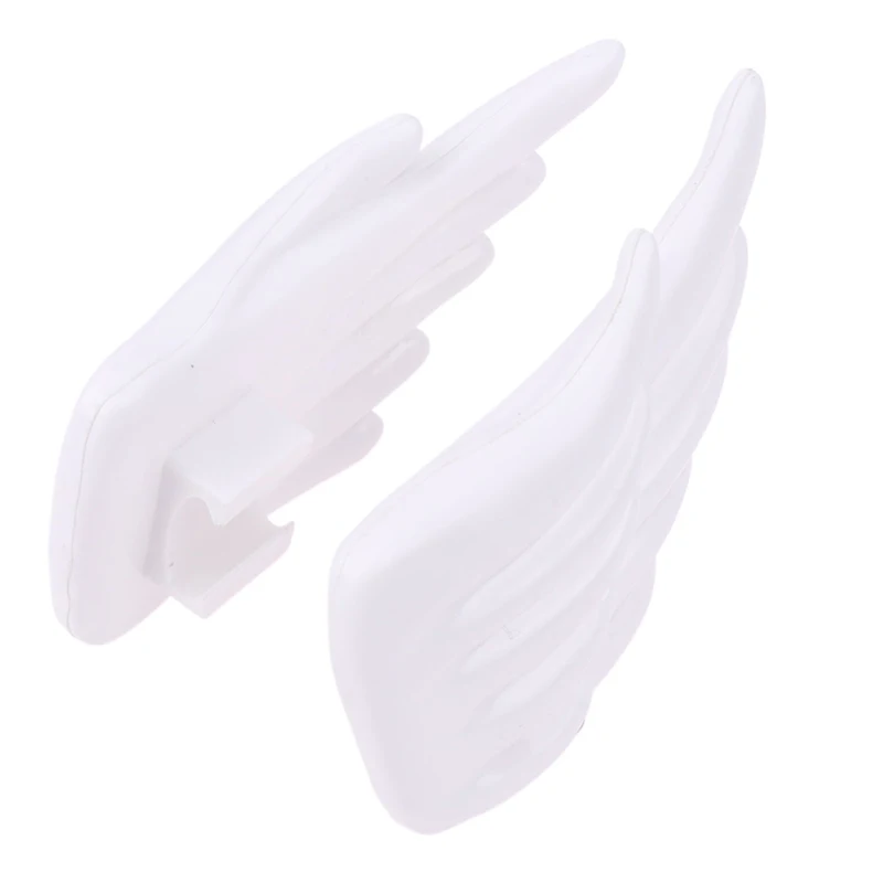 1Pair Angel Wings Shoe Accessories White Angel Shoe Wings Ornament Show Halloween Party Fun Skate Shoes Pendant Diy Decorations