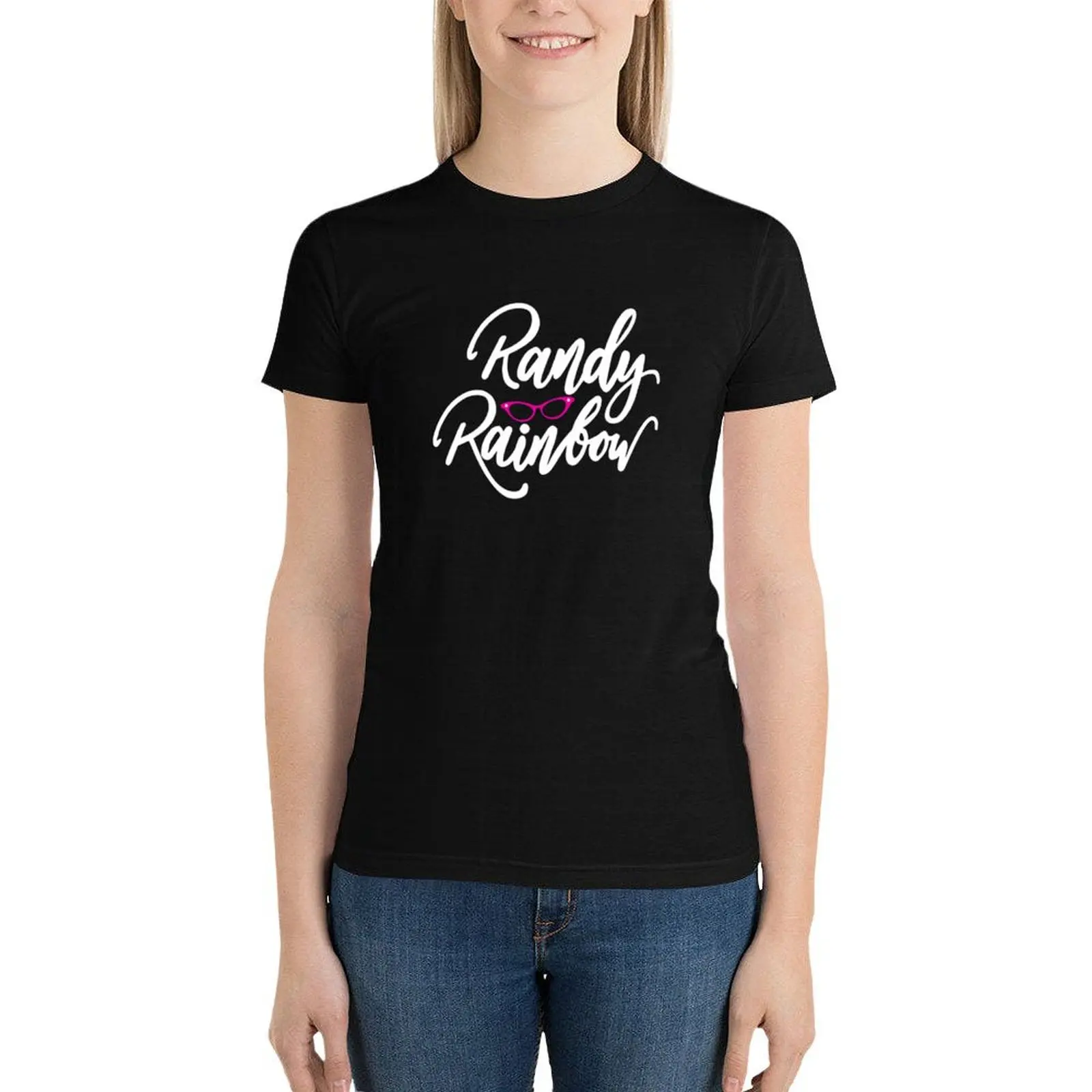 Randy Rainbow T-Shirt lady clothes graphics Women's clothing