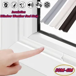 50M-6M Window Sealing Strip Acoustic Insulation Foam for Sliding Window Weather Strip Windproof Door Bottom Gap Sealing Strip