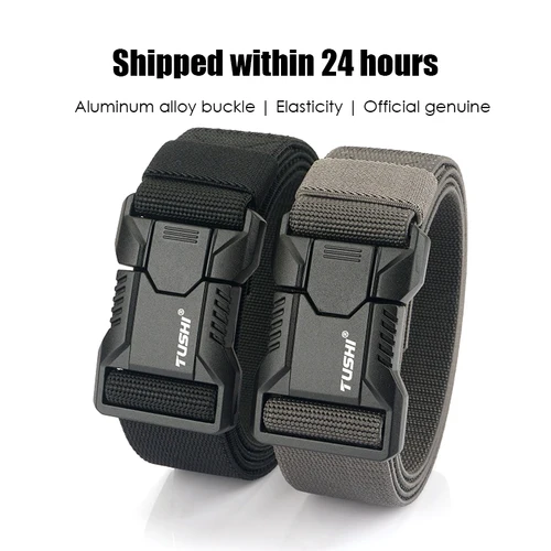 Imagen 2 del producto VATLTY Nuevo cinturón táctico al aire libre para hombres y mujeres, hebilla de aleación de aluminio Cinturón militar de liberación rápida Cinturón casual Jeans Cintura masculina Envío gratuito