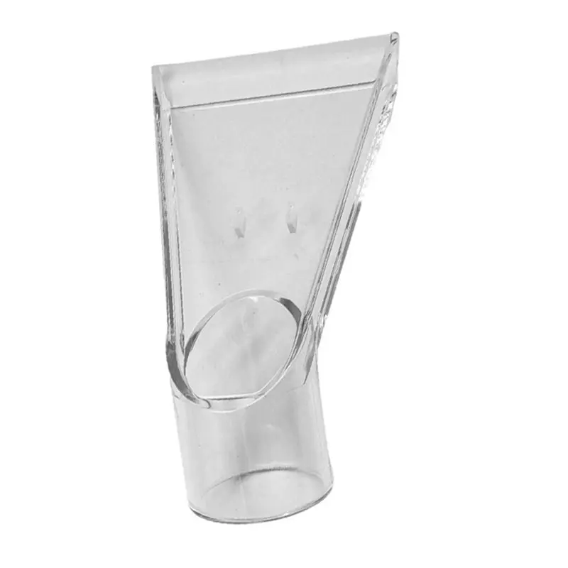 UNCL وصلة مطاطية ناعمة 38 مللي متر رأس ممسحة شفافة أنبوب فولاذي غير قابل للصدأ رأس شفاف مرفق فوهة فراغ رطبة وجافة #6