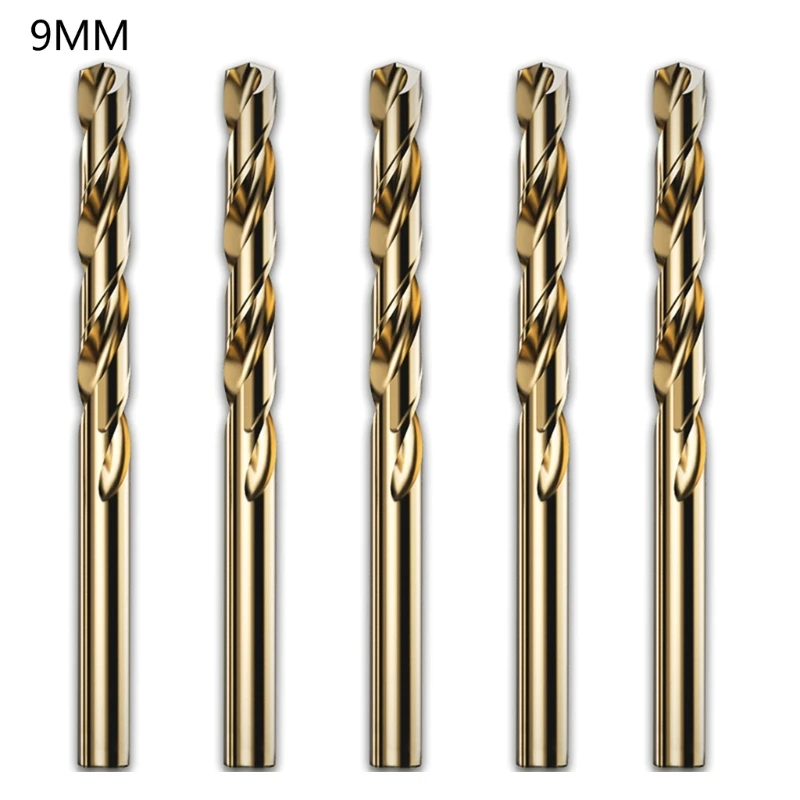 5Pcs 2/3/4/5/6/7/8/9/10mm M42 HSS Twist Drill Bit Set High Drill Bit