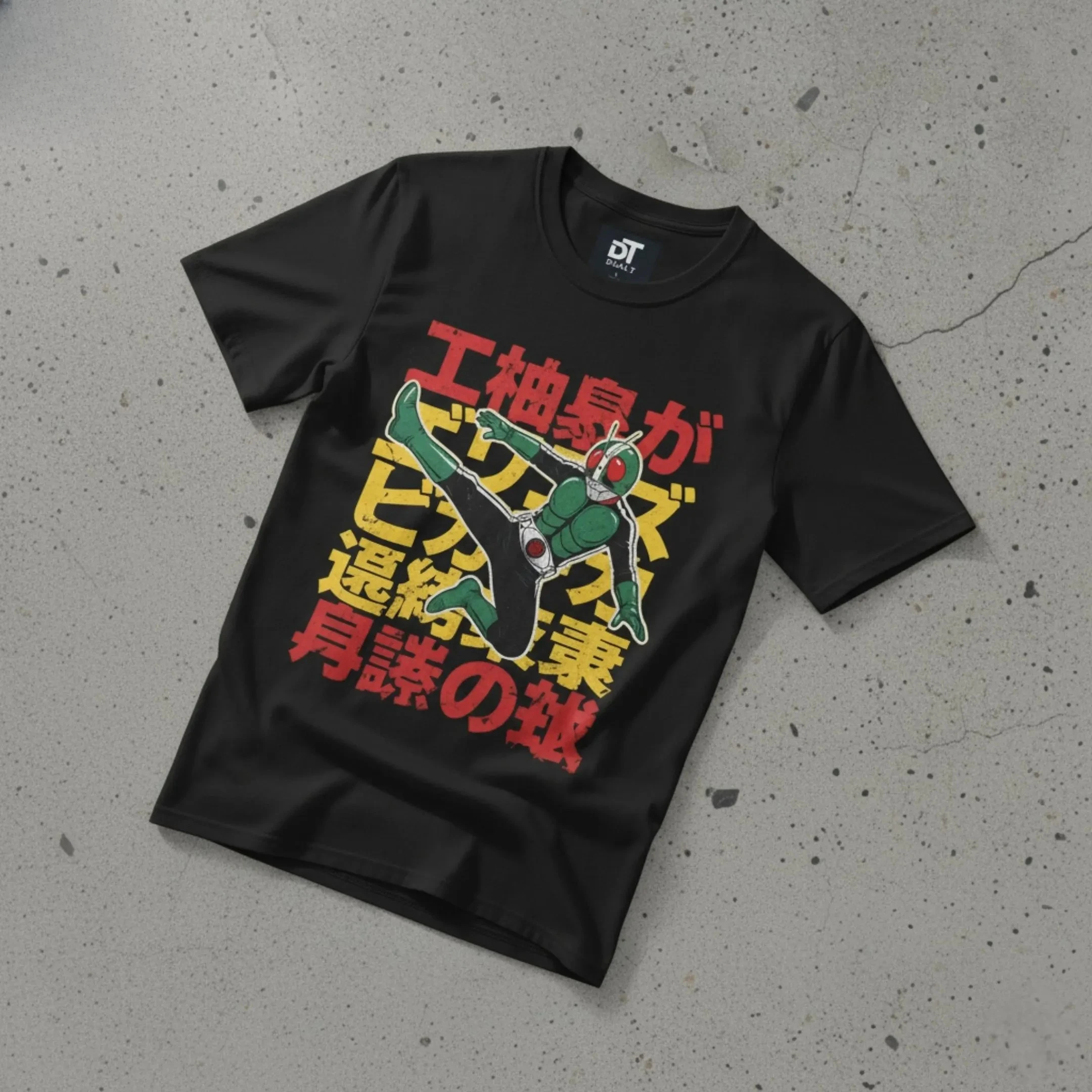 Kamen Rider Herren- und Damen-Y2k-Oberteile, 1990er-Jahre-Retro-Stil, japanisches T-Shirt mit besonderem Foto-Held-Muster, Sommer, neue kurze Ärmel