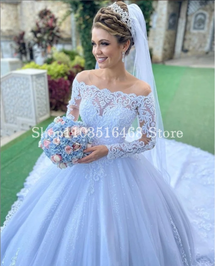 Elegante abito da sposa Applique monospalla 2024 dolce treno pizzo bianco personalizzato occasioni formali abiti da sposa hochzeitskleid