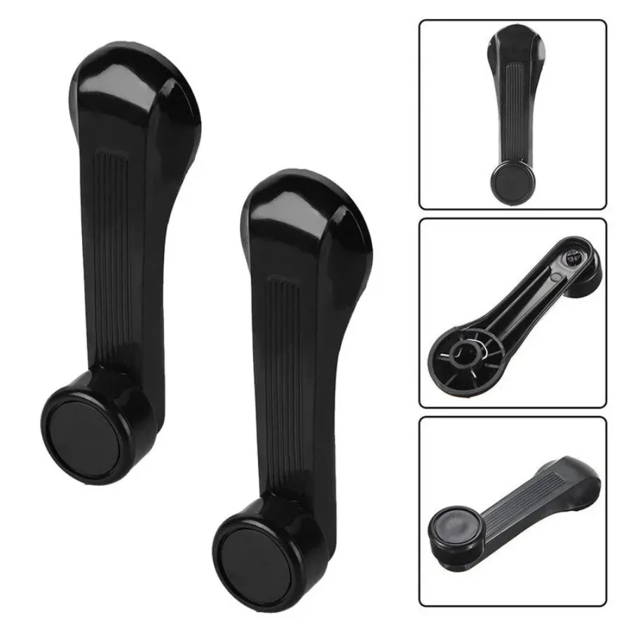 

2pcs Window Winder Crank Risers Car Winder Crank Door Window Handles Black Replacement Car Accessories for Honda Civic 1984-2000