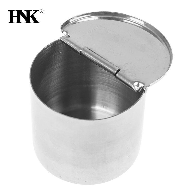 1PC Cotton Tank Stainless Steel Medical Dental Cotton Tank Alcohol Disinfection Jar Container Storage supplies