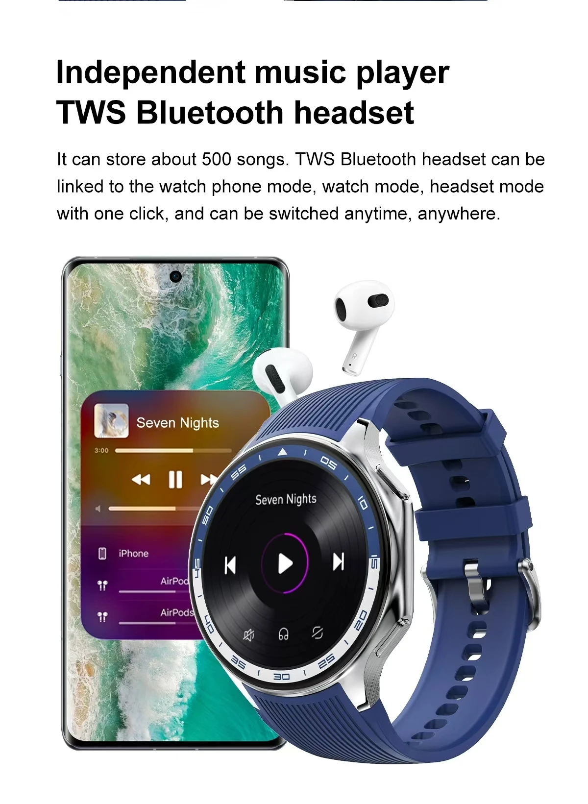 2024 ใหม่สมาร์ทนาฬิกา DT WATCH X กันน้ํา 4GB MP4 Player อัลบั้ม BT Call AMOLED ผู้ชายสมาร์ทนาฬิกาโหมดกีฬาหลายนาฬิกาผู้หญิง