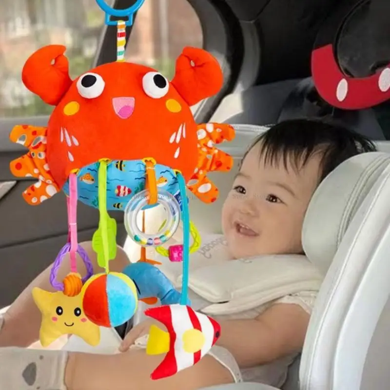 الكرتون عربة شماعات سرير بيبي المحمول للتحفيز السمعي الحسي آمنة مهدئا حشرجة الموت لعبة الحضانة الديكورات