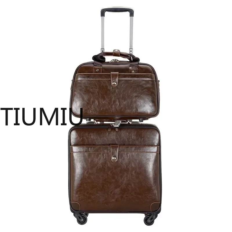 business-suitcase-mute-universal-wheel-leather-trolley-box-16-high-end-fashion-boarding-box-자모-트렁크