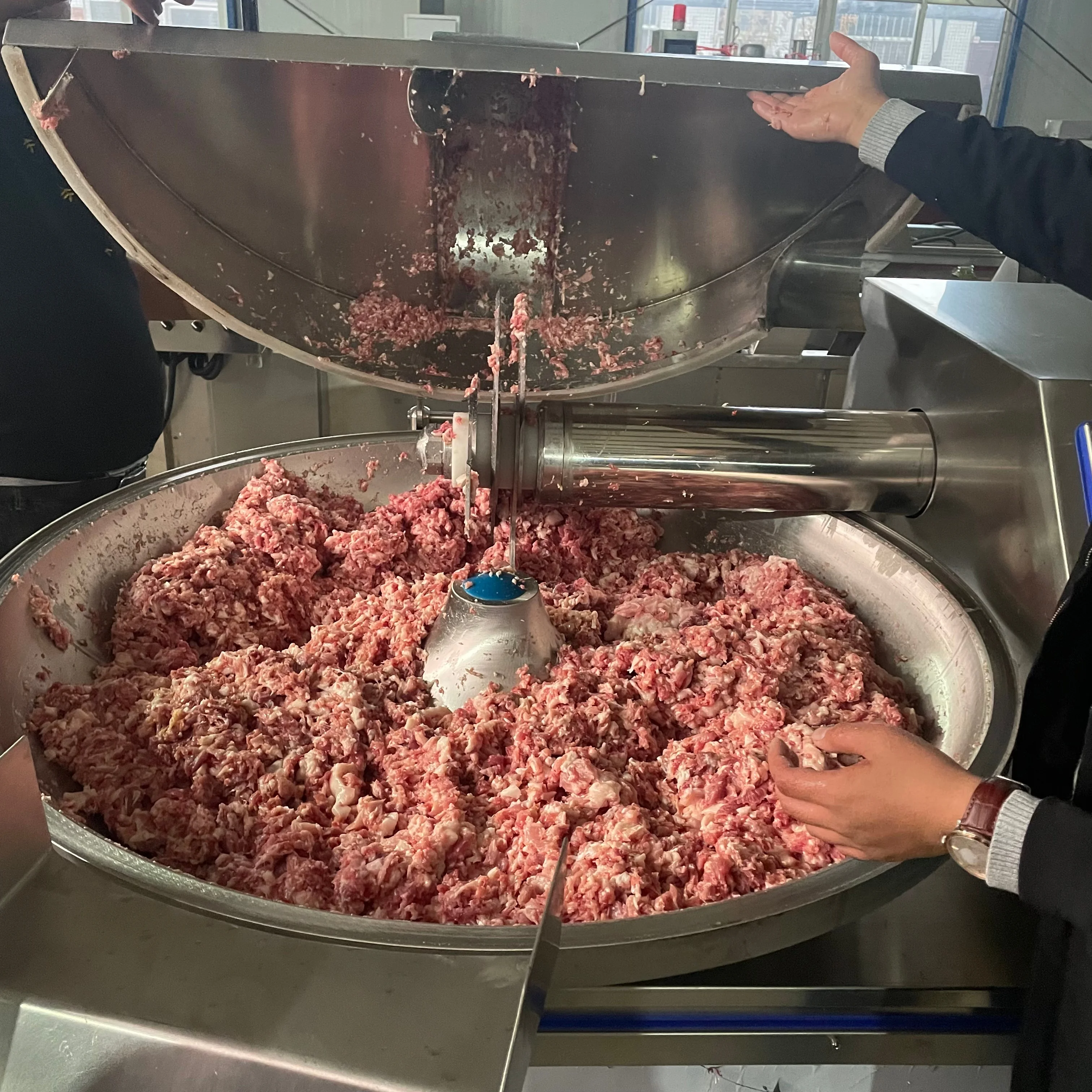 Fully Automatic Integrated Multifunctional Bowl Cutter Chopper Commercial Food Processing Machine Meat Ball Processing