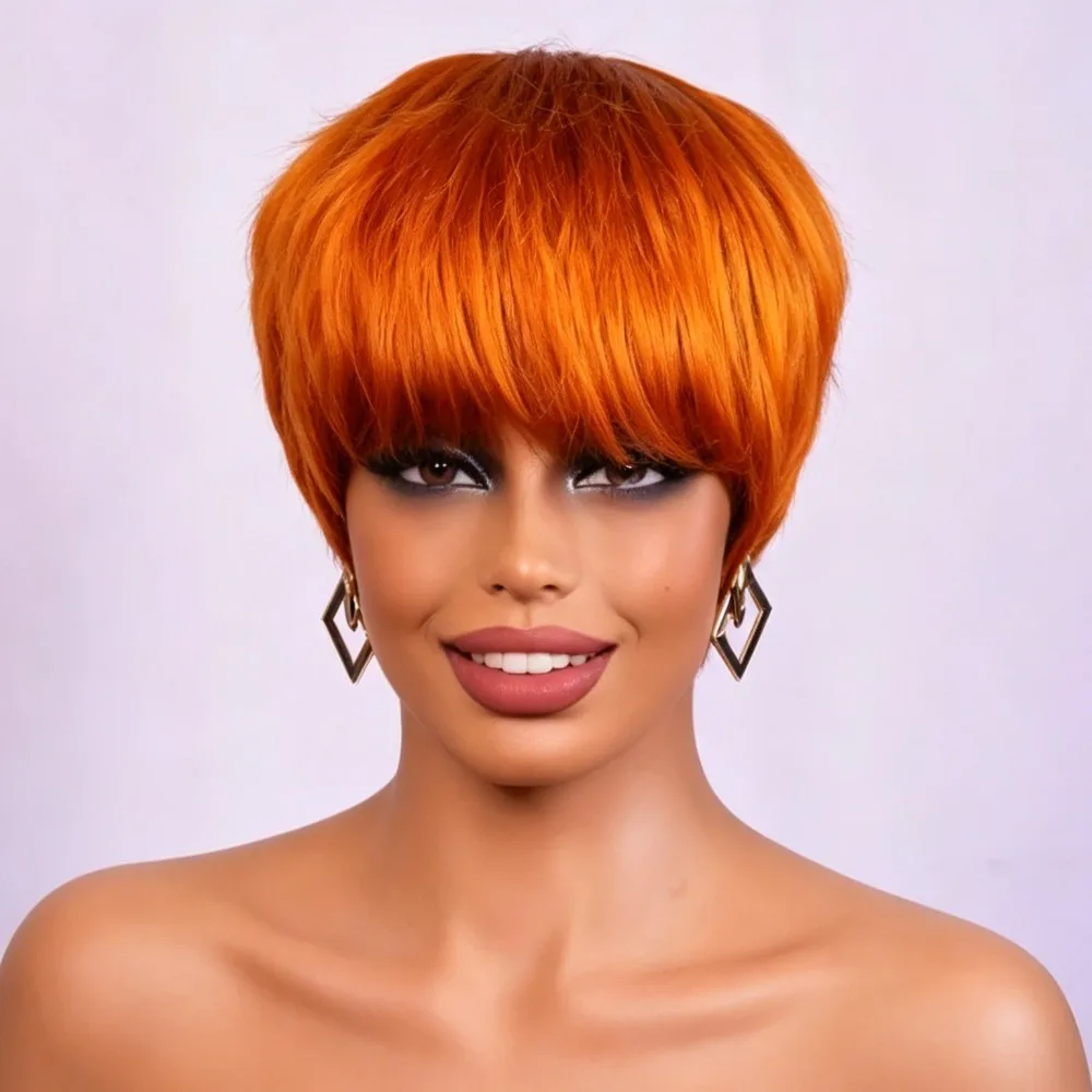 perucas-de-cabelo-humano-100-natural-e-realista-para-mulheres-corte-pixie-cabelo-sintetico-curto-liso-em-camadas-com-franja-cor-laranja-gengibre-350-feito-a-maquina