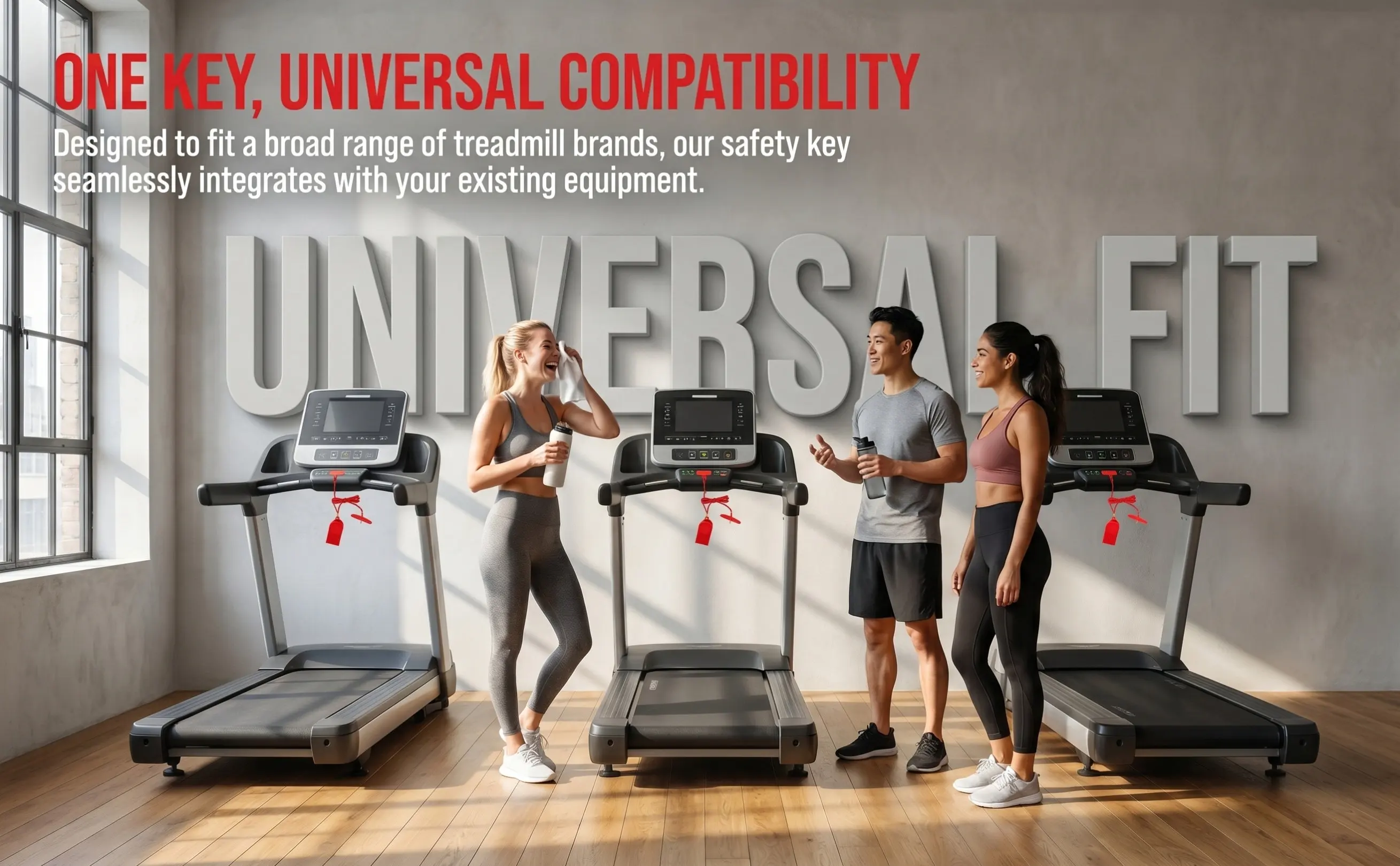 Treadmill Replacement Safety Key Emergency Stop Switch Dual Insert Piece Fitness Equipment Accessories Treadmill Emergency Key