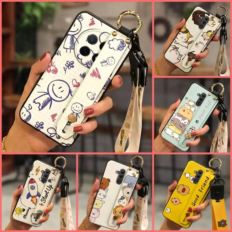 

Cartoon mobile phone case Phone Case For OPPO A5 Pro 5G China Fashion Design Dirt-resistant cell phone cover Lanyard