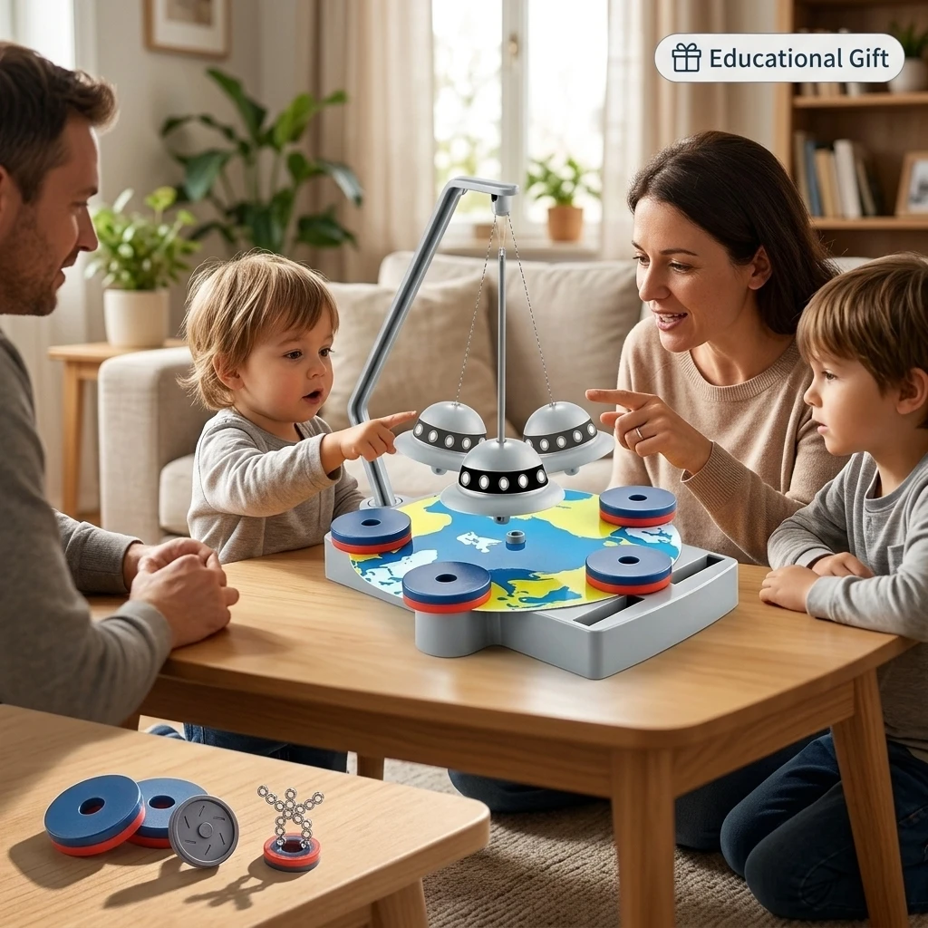Magnetic Levitation Science Experiment Kit Anti Gravity Physics Learning Toy For Kids ABS Plastic Magnetic Base Model