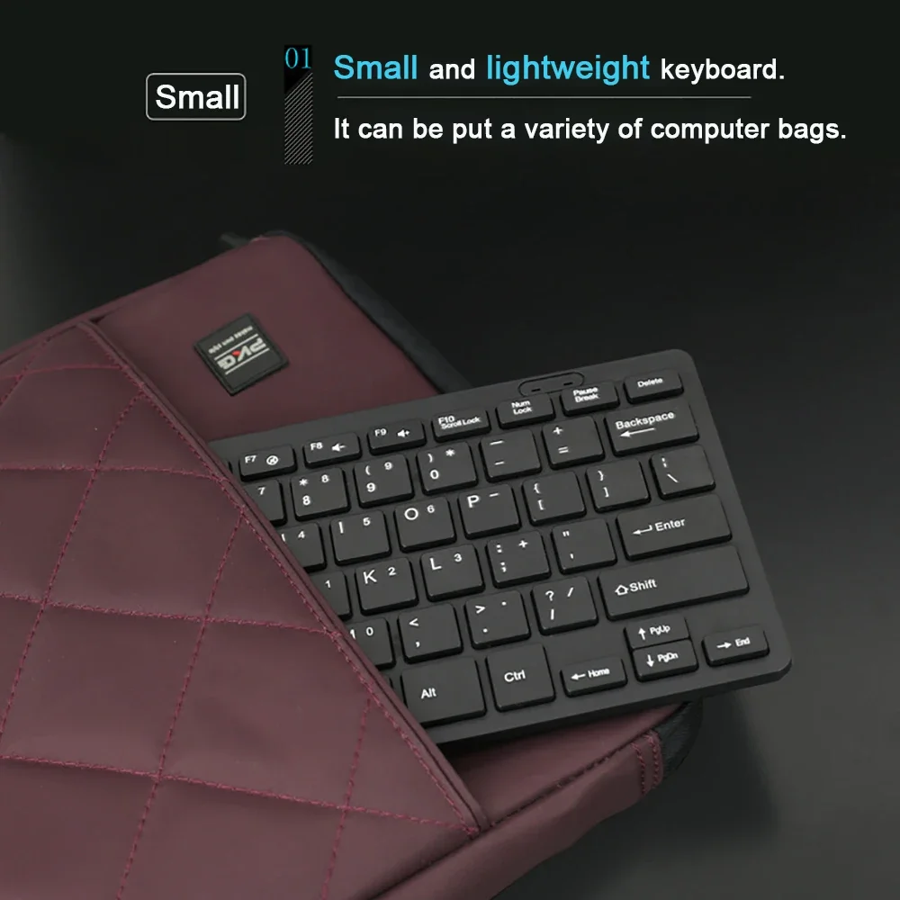 78 Keys Ultra-Thin Wired Keyboard USB 2.0 Mini Multimedia PC Laptop Gaming Keyboard for Office Desktop Laptop Plug and Play