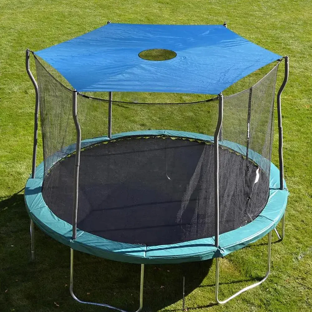 6/8/10ft Trampoline Cover Waterproof Trampoline Shade Cover Sun-Protection Trampolines Canopy for Outdoor Backyard Playground