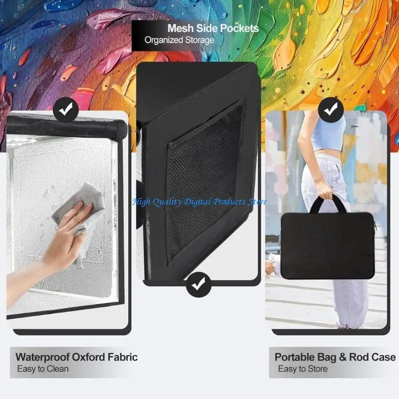 U2JE Versatile Collapsible Painting Unit With Clear Visibility And Effective Odor Removal Suitable For Multiple Uses