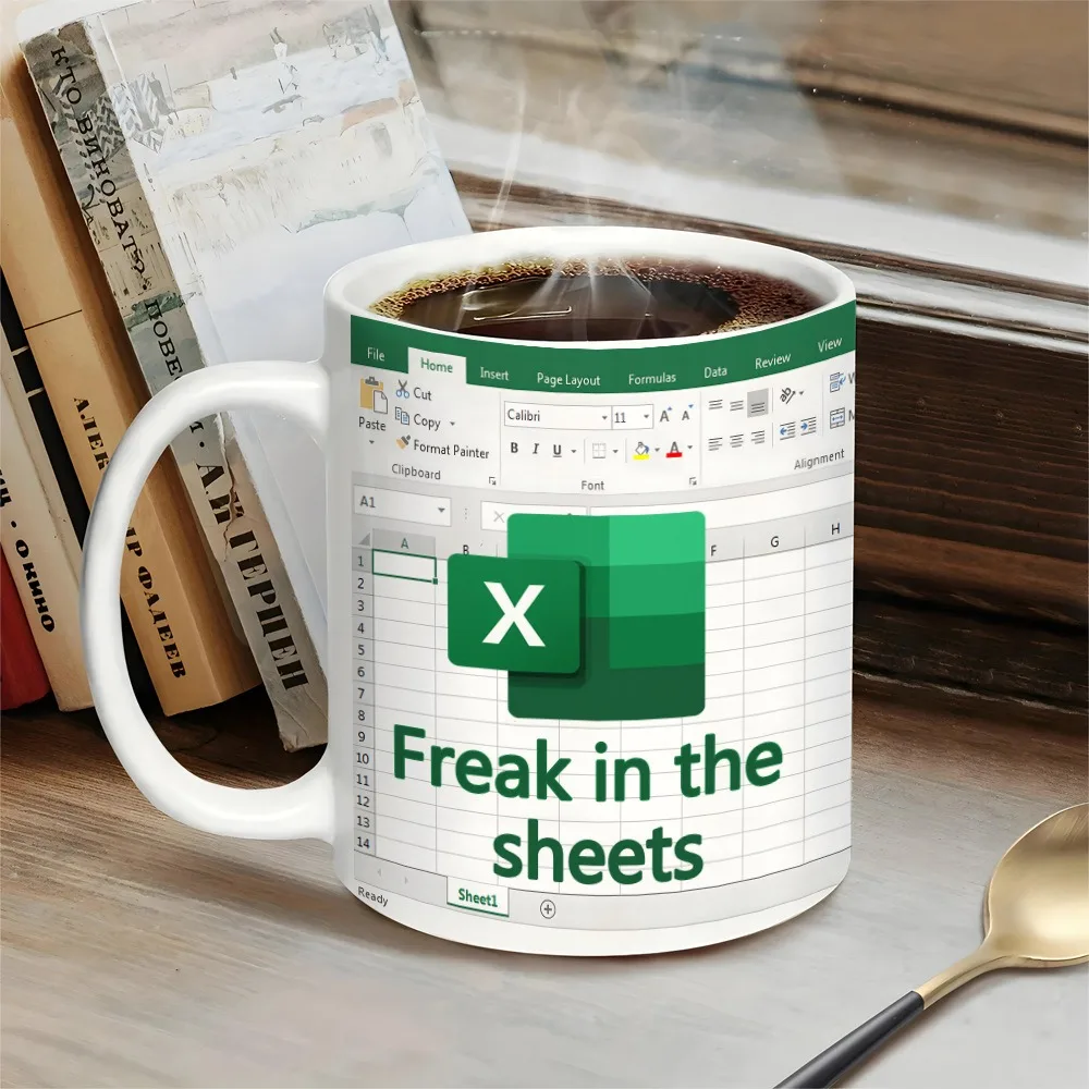 

Tumbler Freak In The Sheets Excel Spreadsheet Mug Funny Gifts For Women Men Accountant Mug Birthday Cup 11 Oz