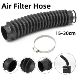 Motorcycle Air Filter Hose Tube Car Air Filters Accessories Air Filter Intake Cold Air Ducting Feed Hose Retractable 15-30cm