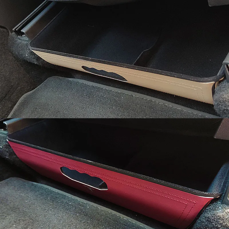 Under Seat Storage Box For Tesla Model Y 2020-2023 Drawer Holder Car Organizer Accessories  For Tesla Model Y Car Accessories