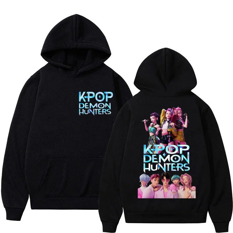 KPop أنيمي شيطان هنتر رومي ميرا زوي ساجا بنين هوديي 2025 خريف/شتاء الرجال النساء القطن موضة عادية كم طويل هوديي