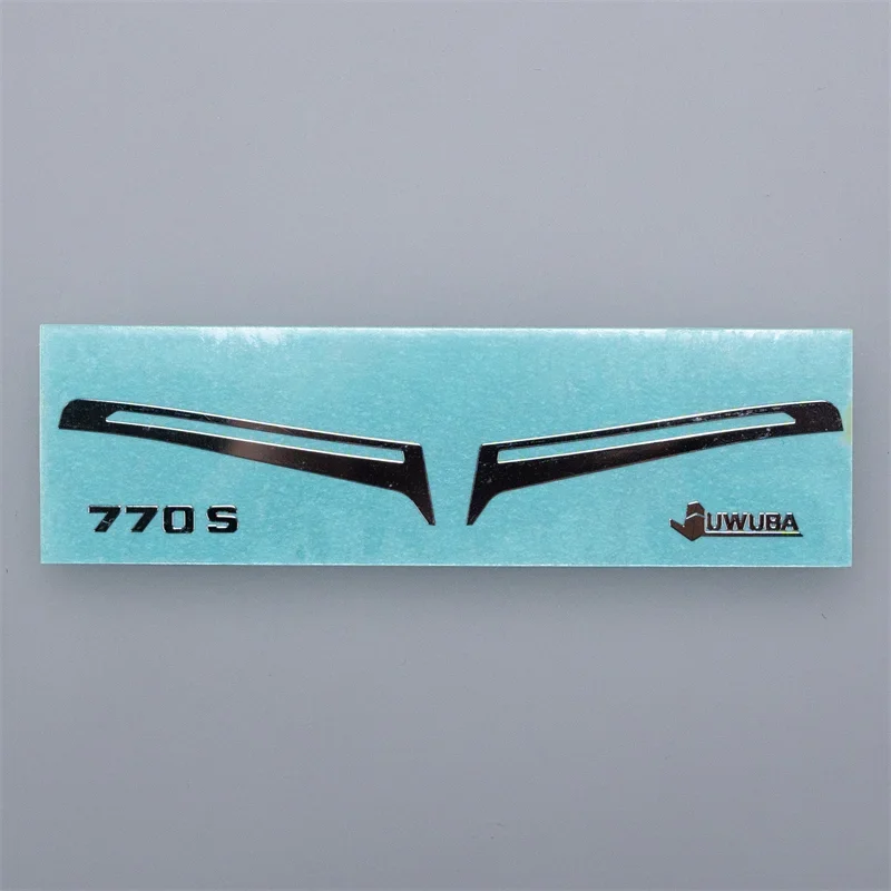 Autocollants à sourcils en métal pour camion à benne basculante Tamiya RC 1/14 SCANIA 770S 6X4 56368 8X4 56371, accessoires de mise à niveau de voiture