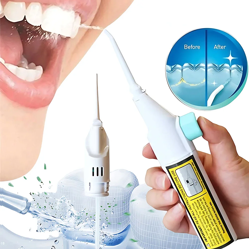 Power Flow Oral Flushing Stain Cleaning Dental Braces  Manual Toothbrushes Dental Cleaners Portable Oral Irrigators