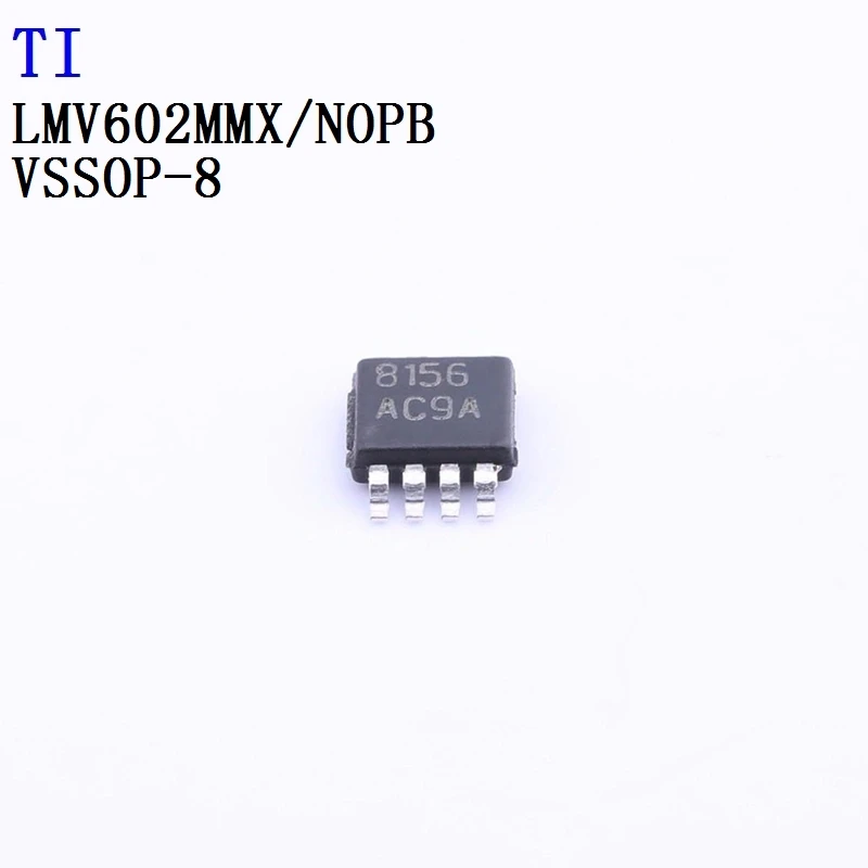 5PCS LMV602MMX LMV611MF LMV611MFX LMV611MGX LMV612MAX TI Operational Amplifier